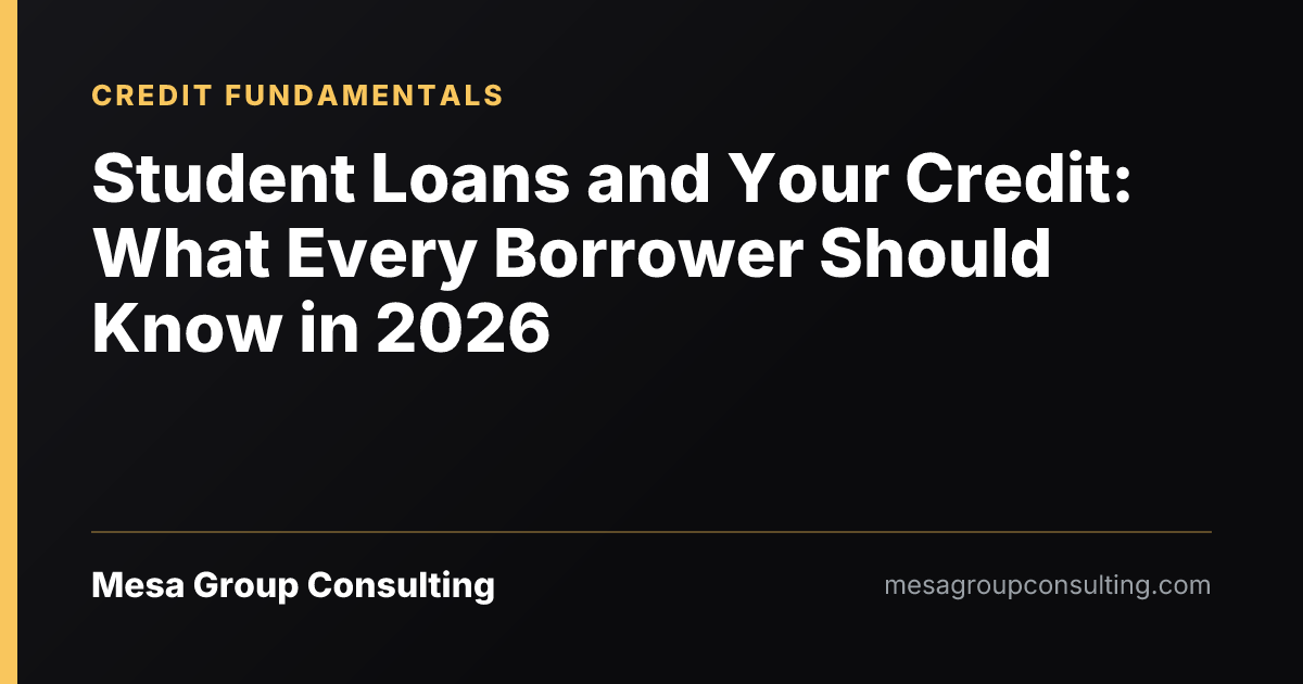 Student Loans and Your Credit: What Every Borrower Should Know in 2026
