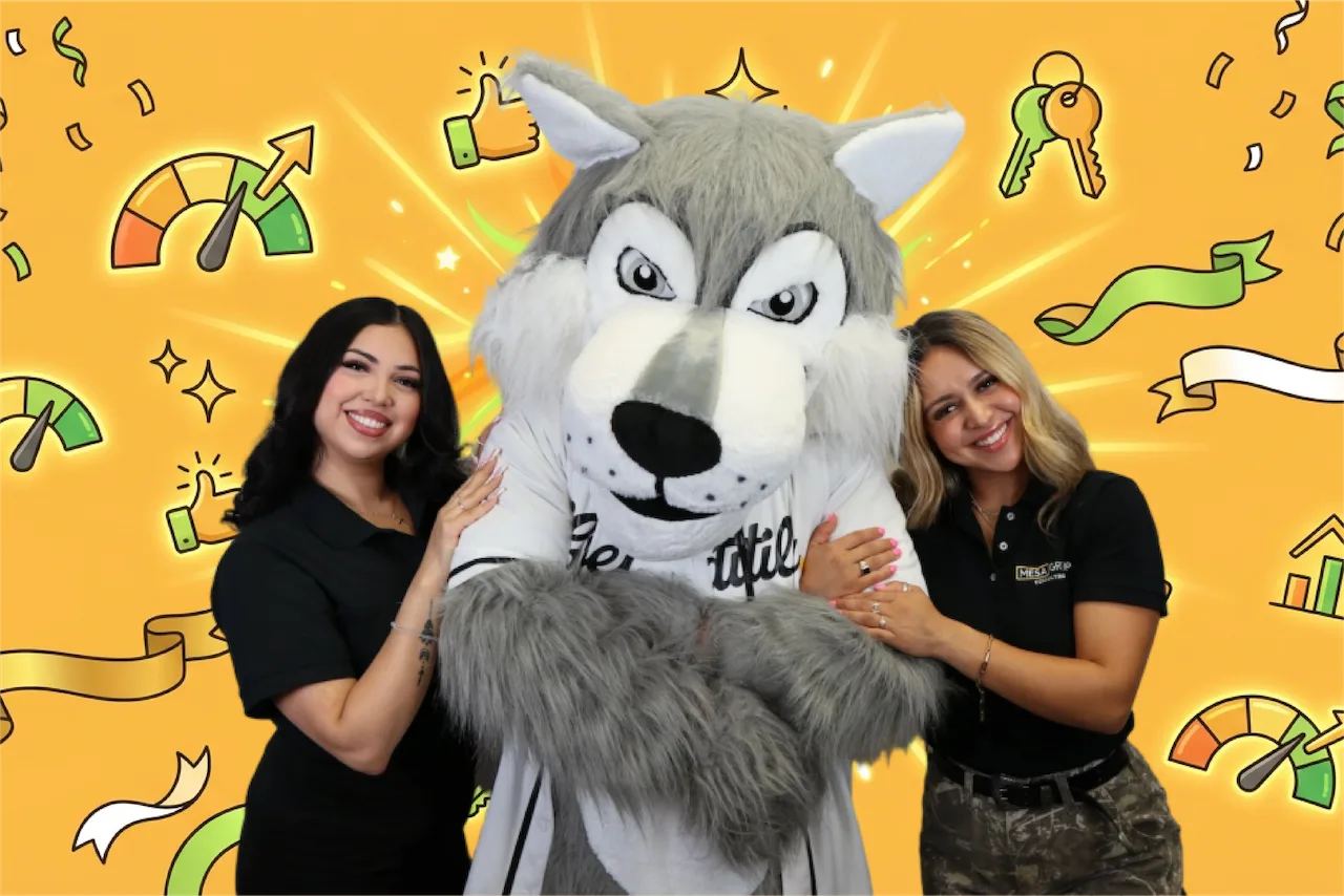 The Mesa Group Consulting team including Wolfie — credit restoration expertise you can access from anywhere