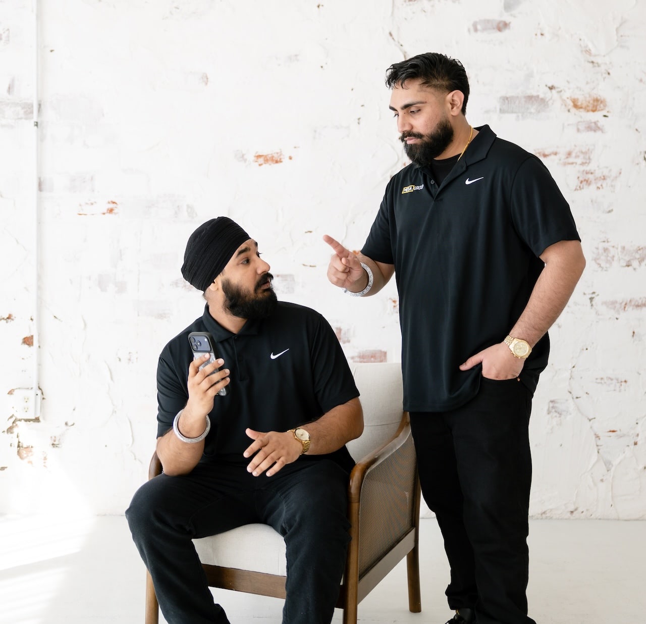 Harpreet Moore and Gurtej Singh of Mesa Group Consulting in a live coaching consultation